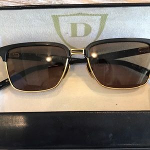 Authentic Dita black/gold aviator sunglasses